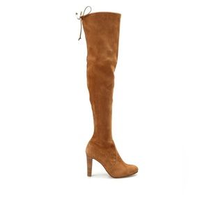 Stuart Weitzman Highland Boots 6.5 Camel Suede OTK